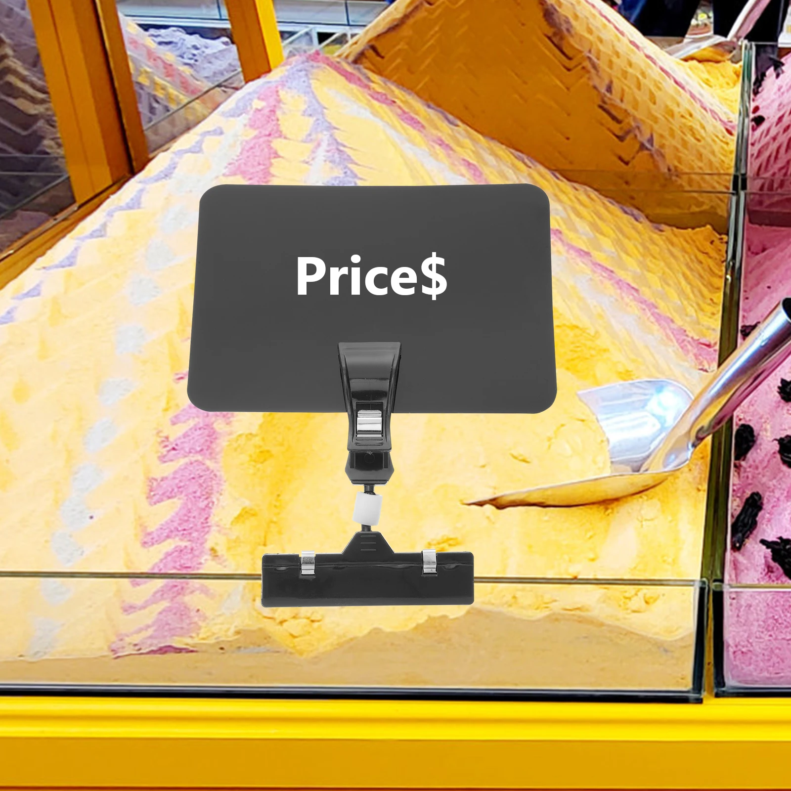 

Clip On Price Labels Waterproof Supermarket Chalkboard Sign Erasable Rewritable For Vegetables Fruits Nuts Breads Rotatable