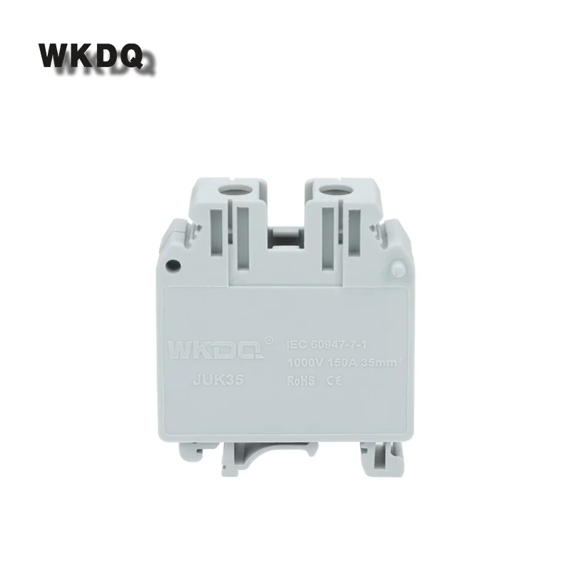 5Pcs UK35/UIK35 Universal Terminal Block 35mm² Cable Electrical Feed-through Screw Wire Connector DIN Rail UK UIK 35