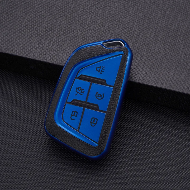 

5-button TPU car key cover for Cadillac XT5、CT5、Lyriq、Optiq