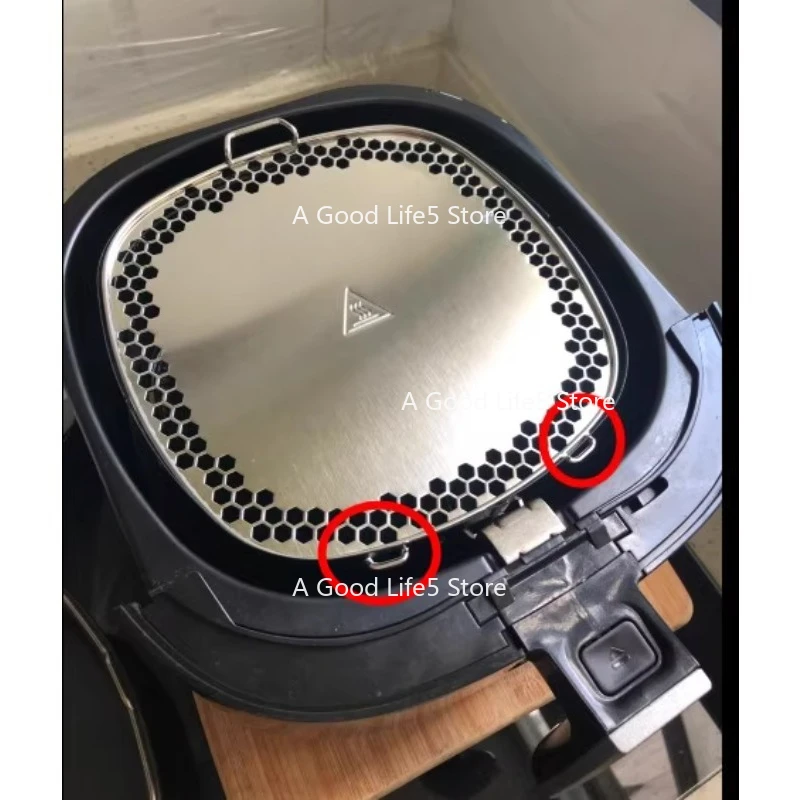 تنطبق على Philips Air Fryer Fry Basket Splash Cover HD9743 HD9727 HD9741 9745 9238 الملحقات