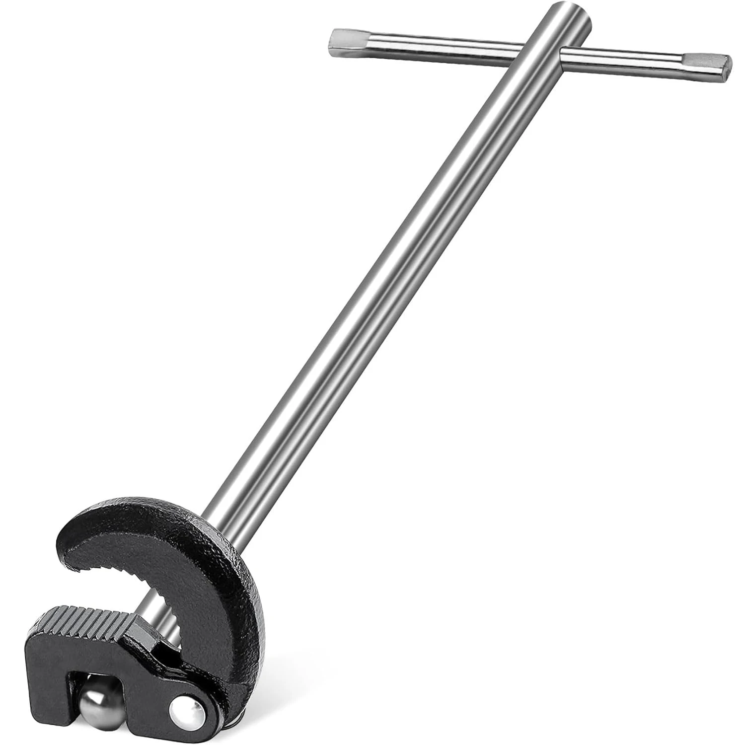 10-Inch Adjustable Basin Wrench for Sink Faucets DIY Grade Carbon Steel Customizable 3/8 