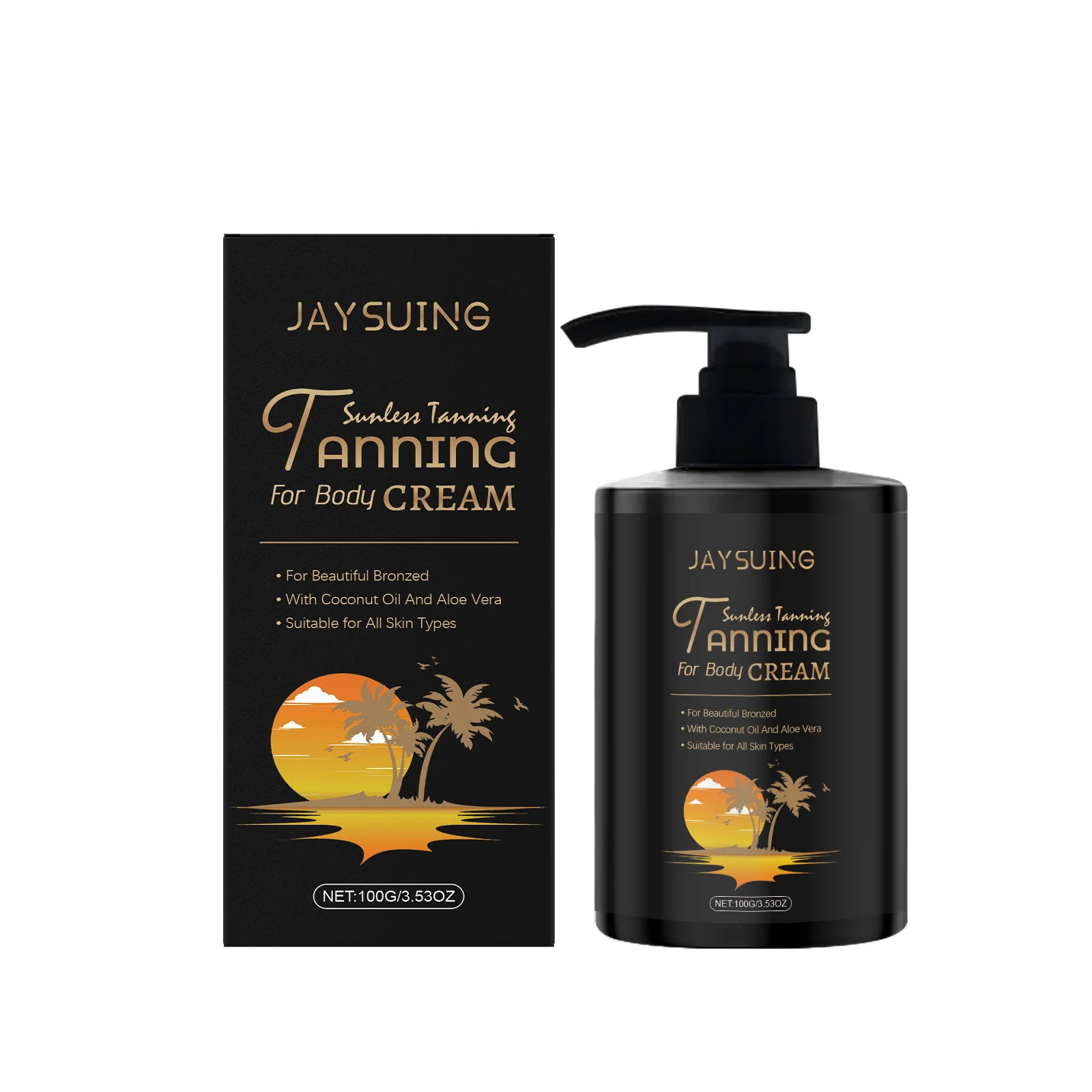 Tanning Lotion Face Body Self Tanner Sunless Browning Streak-Free Fake Tan Fast Bronzer Outdoor Sun Indoor Tan Accelerator Cream