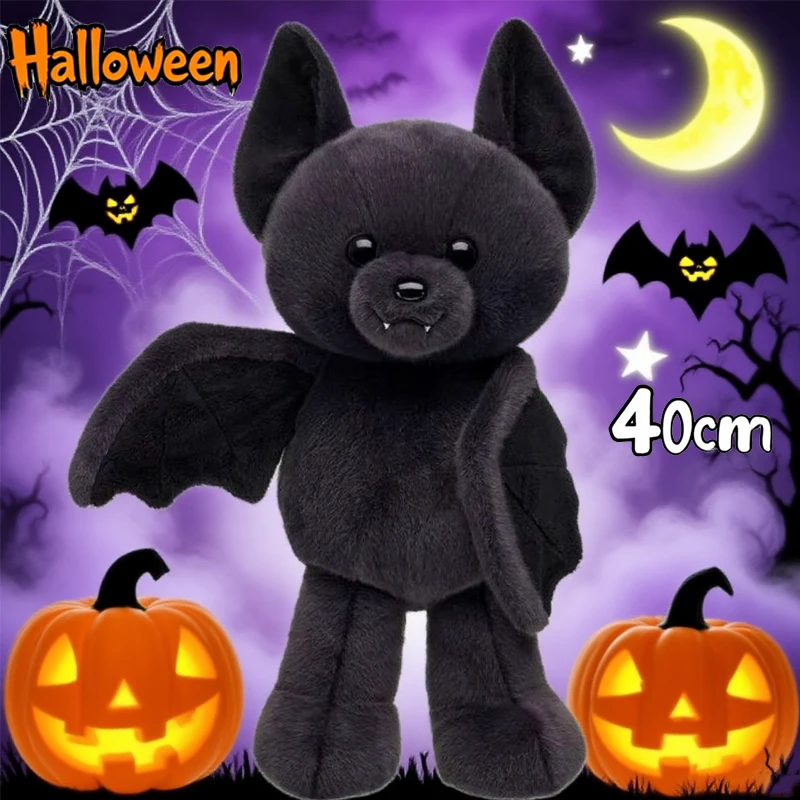 

30cm Build A Bear Posable Bat Plush 2025 Accessories Doll Merch Plush Bat Toy Halloween Christmas Gift