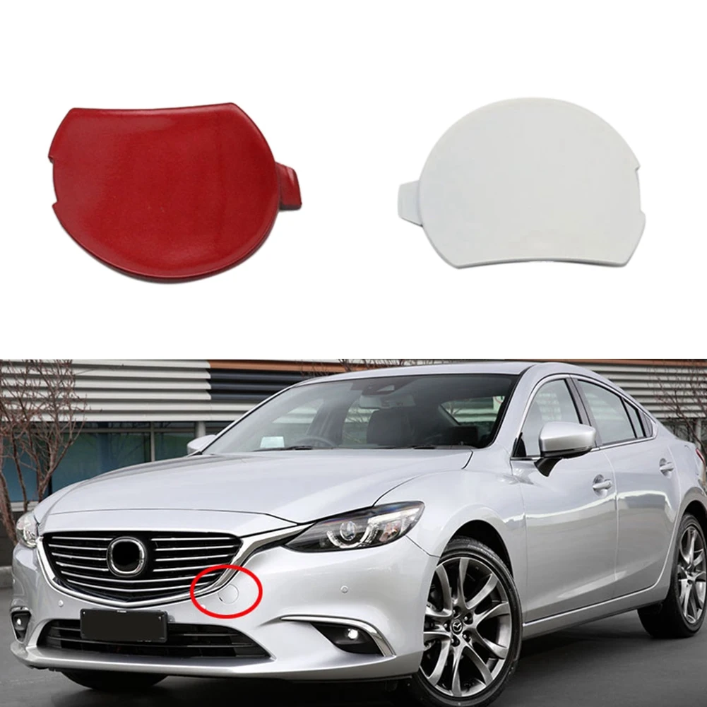 For Mazda Atenza Mazda 6 2017-2019 Front Bumper Tow Towing Eye Hook Cover Cap GW2F-50-A11 Black Gray (Unpainted)