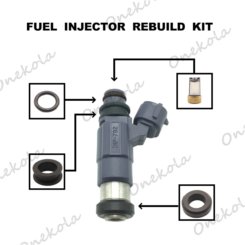 

Fuel Injector repair kit Orings Filters for INP-782 INP-783 for 2001-2003 Mazda 2.0L I4