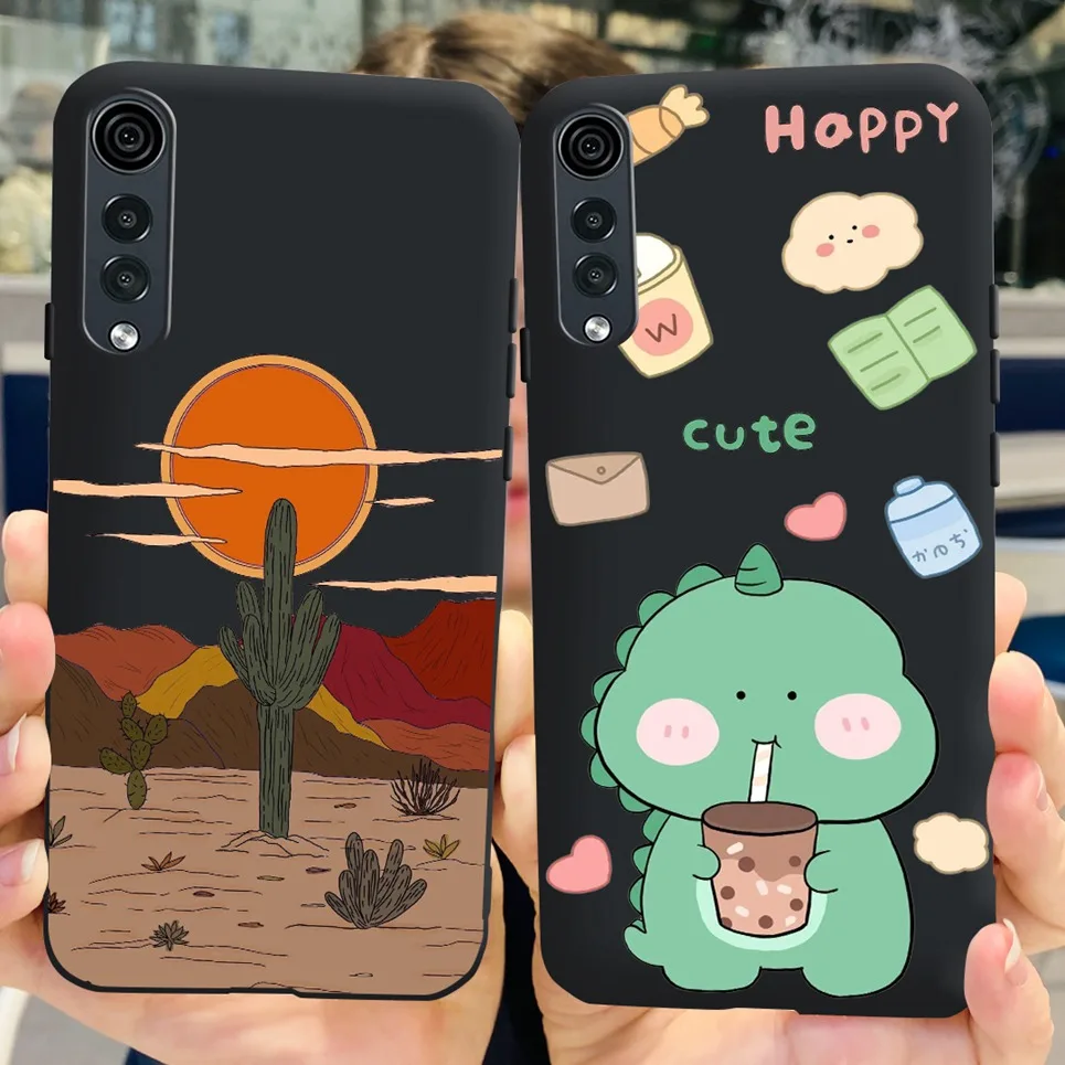 For LG Velvet Case Soft Silicone Cute Cat Astronaut Dinosaur TPU Funda Coque for LG Velvet 5G UW Protector Capa For LGVelvet 4G