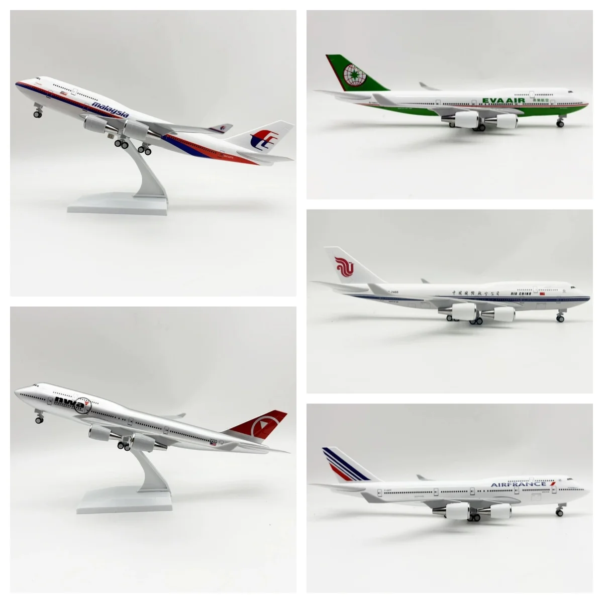

Aviation Plane 1/124 Scale Aircraft B747 Airways 30cm Resin Model With Wheel and Landing Gear Miniature Airplane Decor Display
