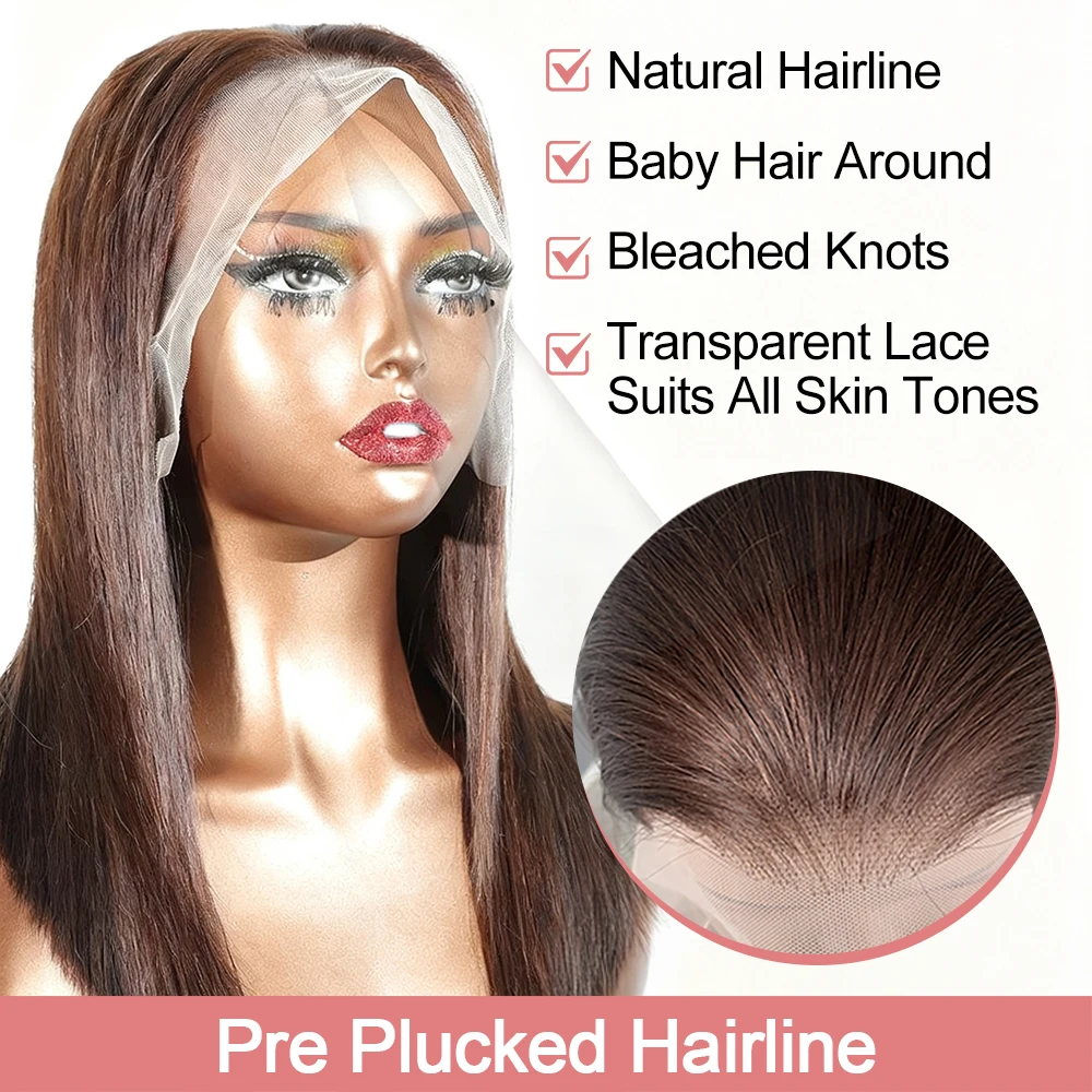13x6 Transparente HD-Lace-Perü – Pre Parted 13X4 Lace Front Bob Wig Bewertung und Preis