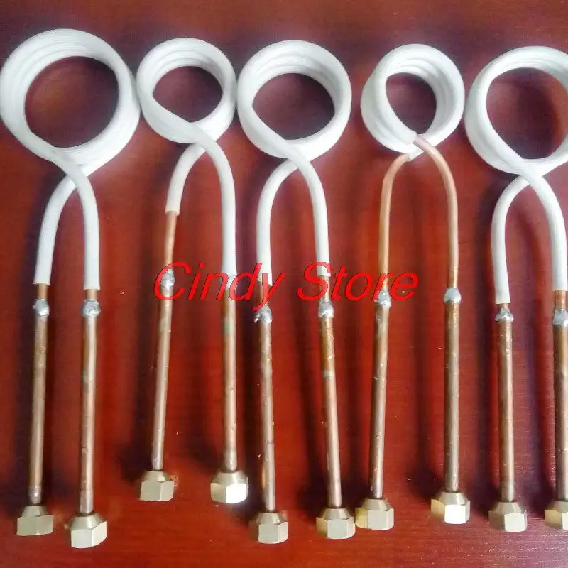 High frequency machine induction heating coil Water drill gear turning tool heating coil copper tube induction coil