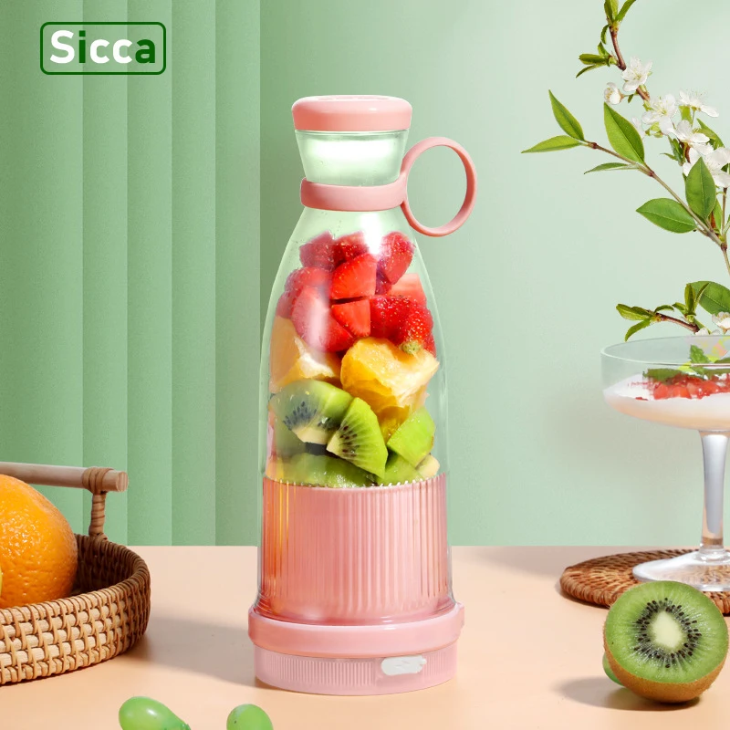 Draagbare Juicer Usb Oplaadbare Cup Mixer Vers Fruit Juicers Fles Mini Elektrische Draagbare Blender Smoothie Ijs Food Processor