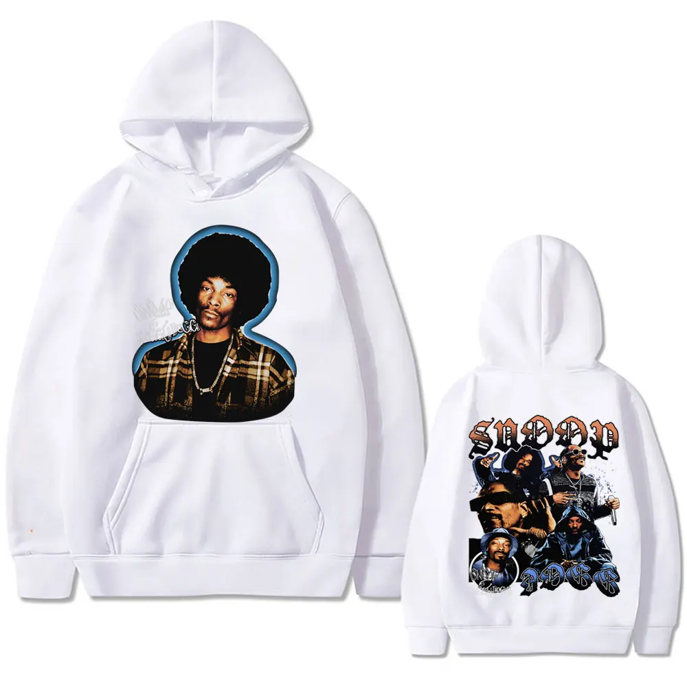Rapper Snoop Dogg Graphic Hoodie Men Women Hip Hop Fashion Rap Style Sweatshirt Men's Vintage Oversized Tracksuit 90s Streetwear