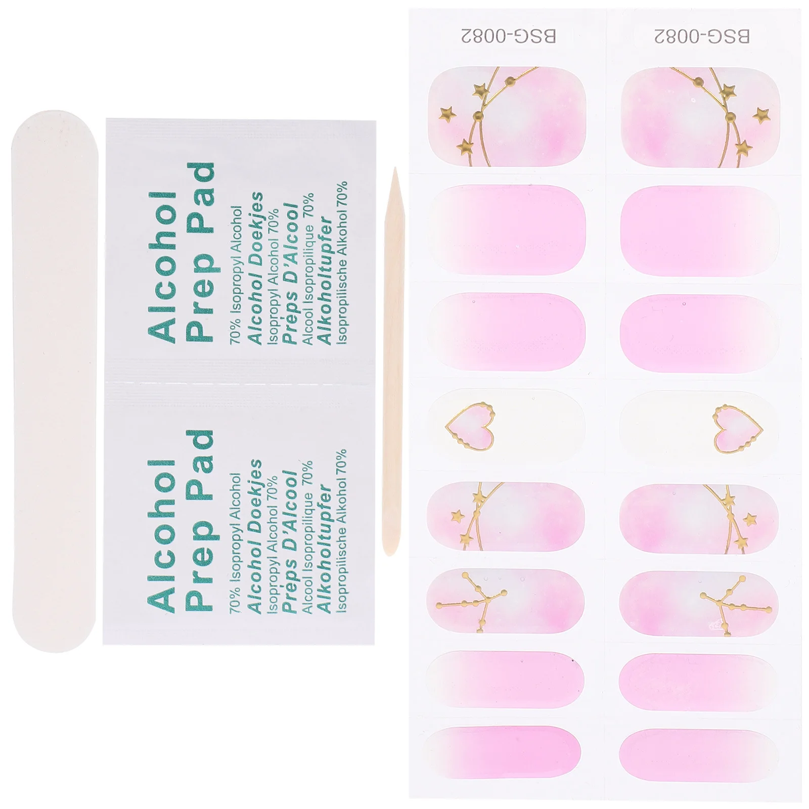 1 set 1 set voor kunstbenodigdheden Vrouwen Uv Art Decor Uv Gel Nagelstickers Langdurige manicureset Nagelbenodigdheden Gelstrips