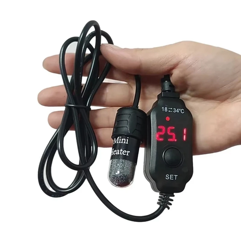APPLIA-10W Mini Riscaldatore per acquario Riscaldatore per acquario Termostato Temperatura regolabile 5V/2A Riscaldatore per tartarughe Riscaldatore per serbatoio sicuro