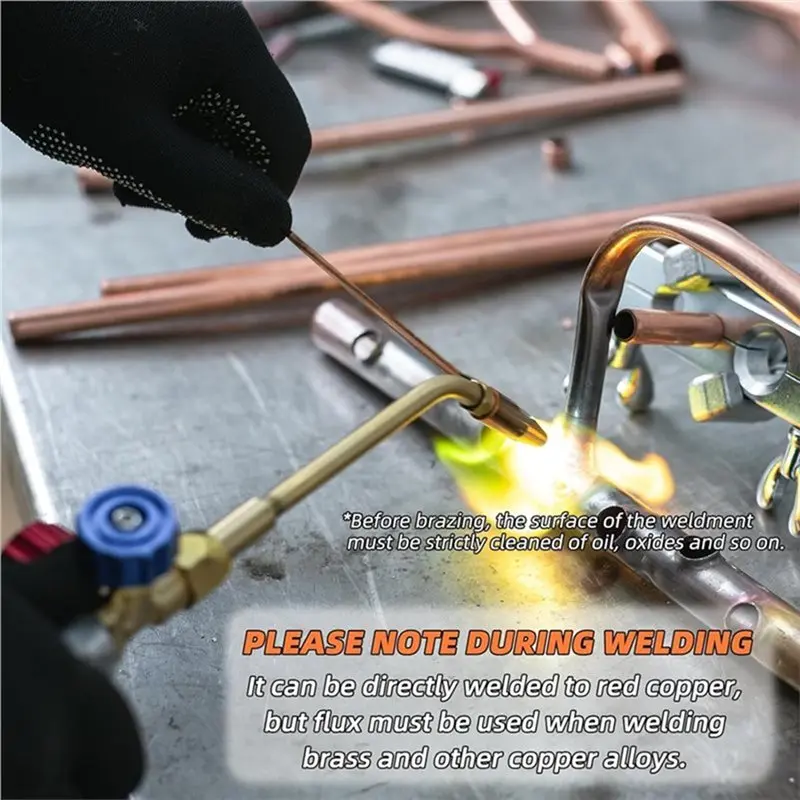 

VEHO-Round For Air Conditioner, For Refrigerator, Metal Brazing Rods 45Pcs Copper Brazing Rods Industrial Grade Welding