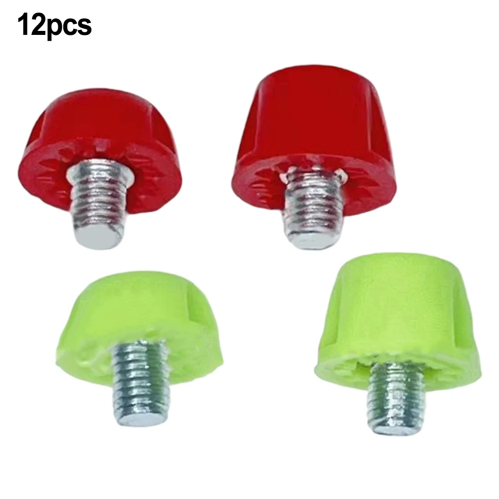 축구 부츠 스터드 미끄럼 방지 스레드 나사, 12x, 7/10mm 직경 잔디, 실내 야외 스포츠 훈련용 전문 교체 스파이크