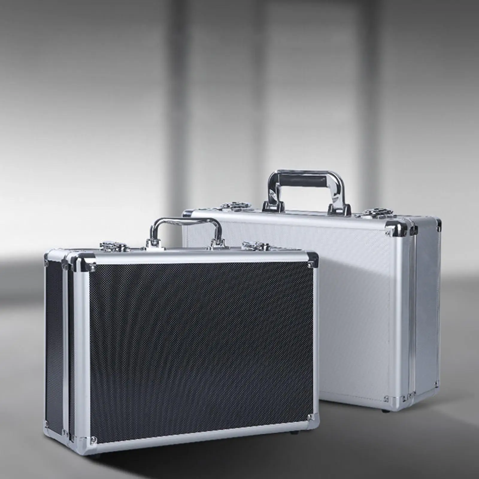 アルミ製収納ケース-ツール収納ボックス-機器コンテナ-サプライ品用キャリングケース-スクエア型ハードウェア機器