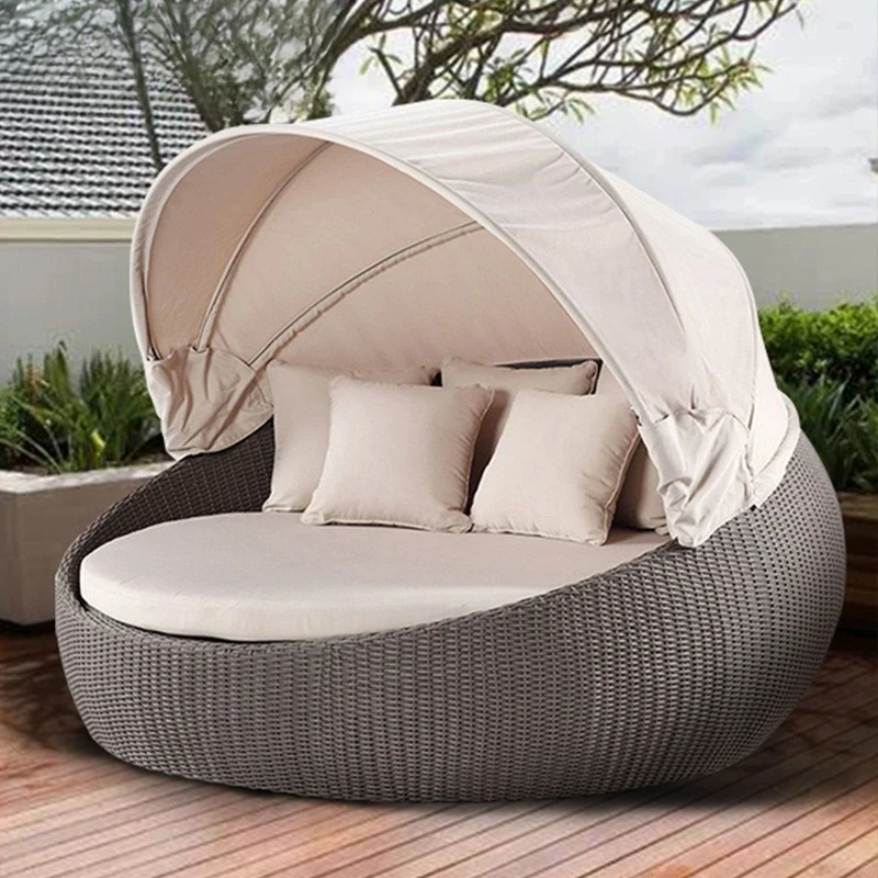 Leisure Villa Pool Beach Bed Courtyard Garden Bird's Nest Sofa Bed Outdoor Shade Sunbathing Sofa