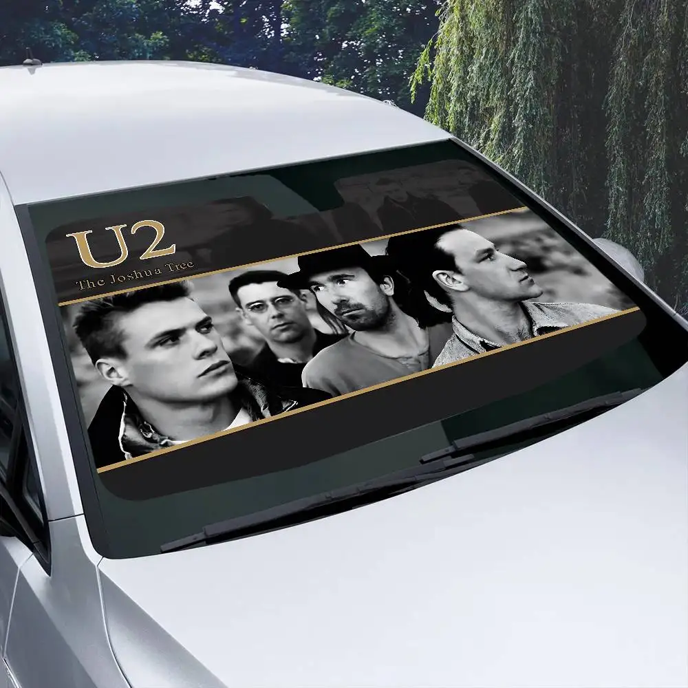 

Солнцезащитный козырек для автомобиля Classic Rock Band U-U2, солнцезащитный козырек на переднее стекло для большинства седанов, внедорожников, блокирует максимальное количество ультрафиолетовых лучей, сохраняет прохладу в вашем автомобиле