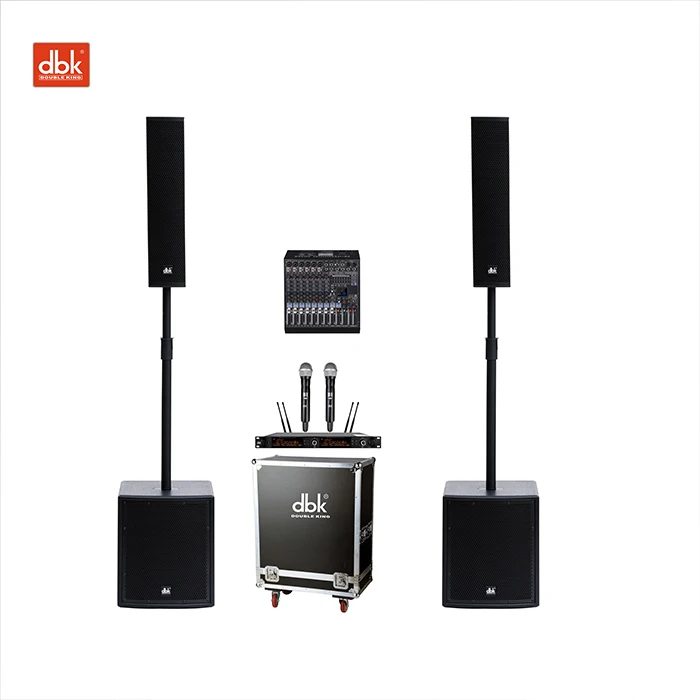 Professional Powered Subwoofer Portable DJ Party Stage Sound  4 X4 Columns Pro Column Speaker 12 Inch Active Subwoofer PA System