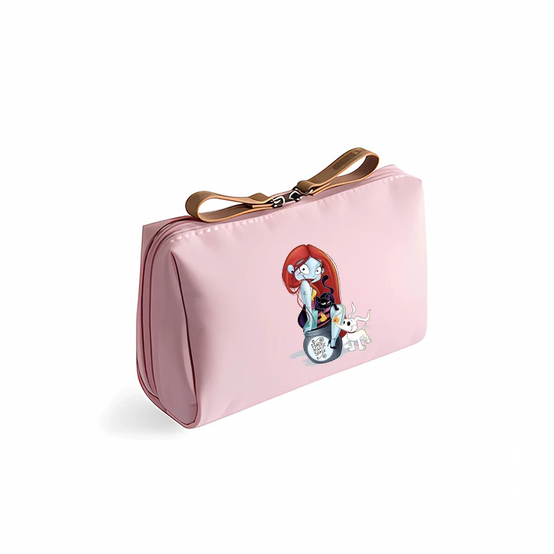 Disney-Trousse à cosmétiques L'Étrange Noël de Monsieur Jack pour femme et fille, sac de rangement portable pour maquillage, pièce de monnaie, cadeaux d'anniversaire, bureau, étudiant