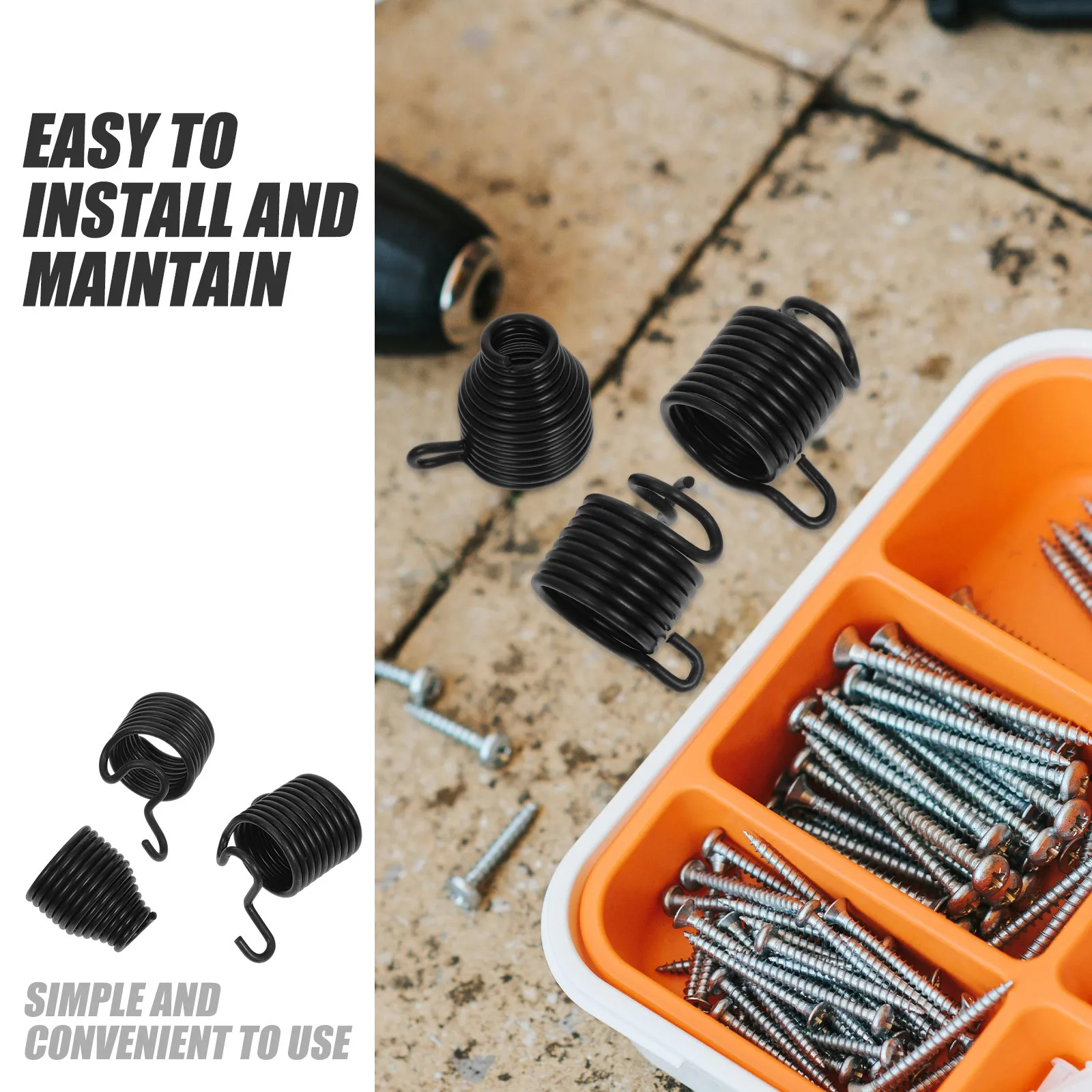 3Pcs Premium Air Hammer Chisel Springs Pneumatic Tool Accessories High Tensile Strength Quick Rebound Efficiency for Demanding