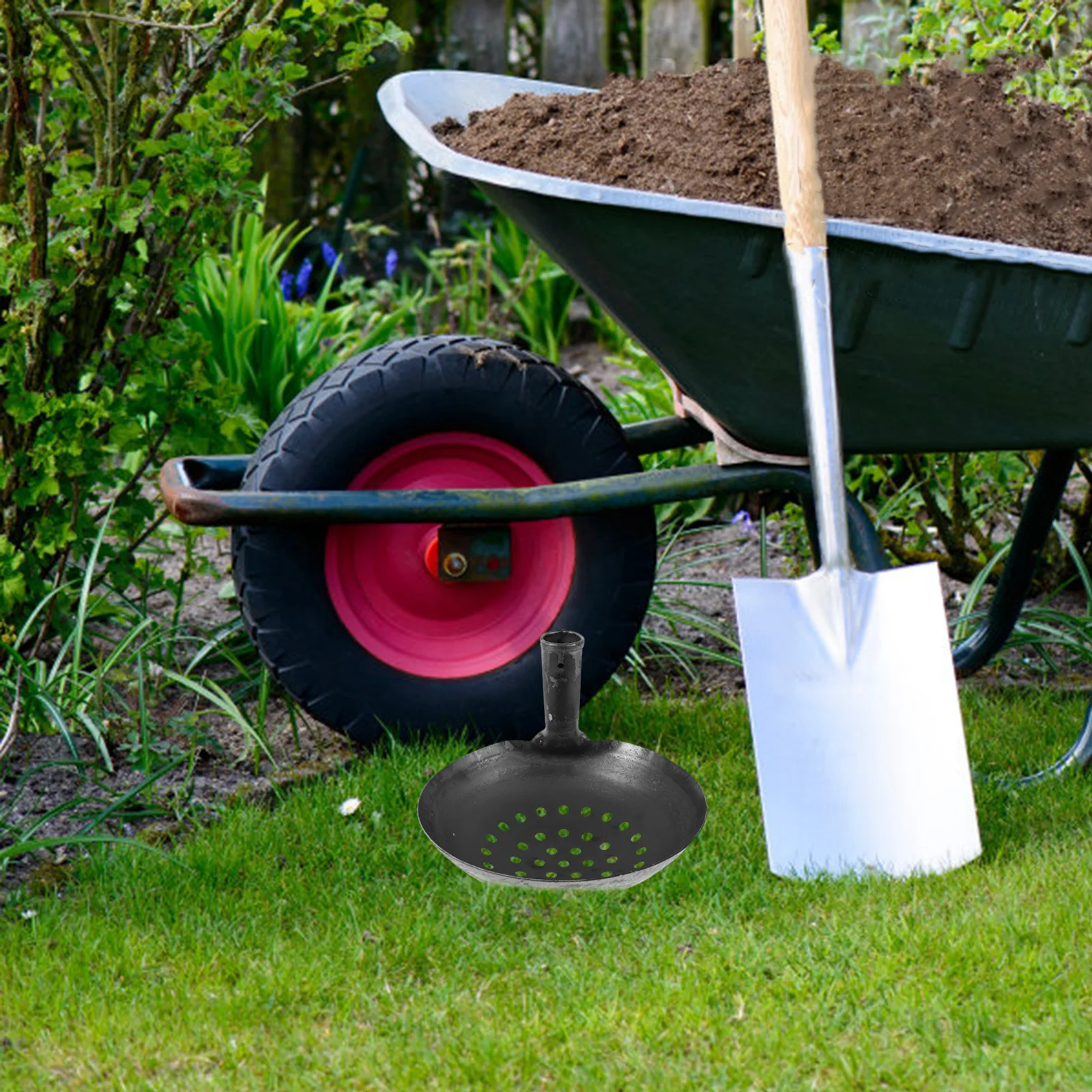 

24 Cm Heavy Duty Iron Muck Removal Scoop Drainage Ditch Tool Trench Shovel For Debris Catch Basin Cleaning Spoon Dung Ladle