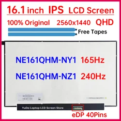 16.1 Inch Laptop LCD Screen NE161QHM NY1 NE161QHM-NY1 NE161QHM-NZ1 Display Matrix Panel QHD 2560x1440 IPS 100% sRGB eDP 40 Pins