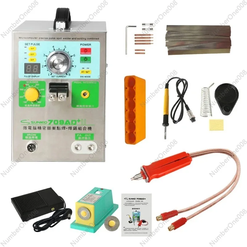 709AD+ Spot Welding Machine 3.2kw Pulse Induction Automatic Spot Welder For 18650 Battery Pack welding Nickel Strip 70B P