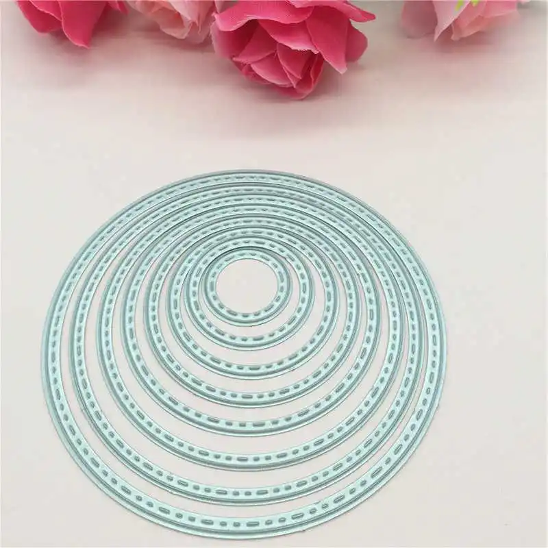 8pcs Circles Cutting Nesting Dies Stencil Scrapbooking Paper Card Craft DIY Gift