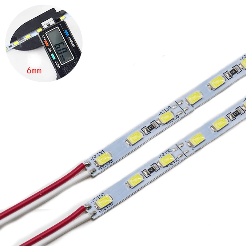 

6 мм фонари для планшетов, ультратонкие фотообои 5730 SMD, кухонные каналы для шкафа, 12 В постоянного тока
