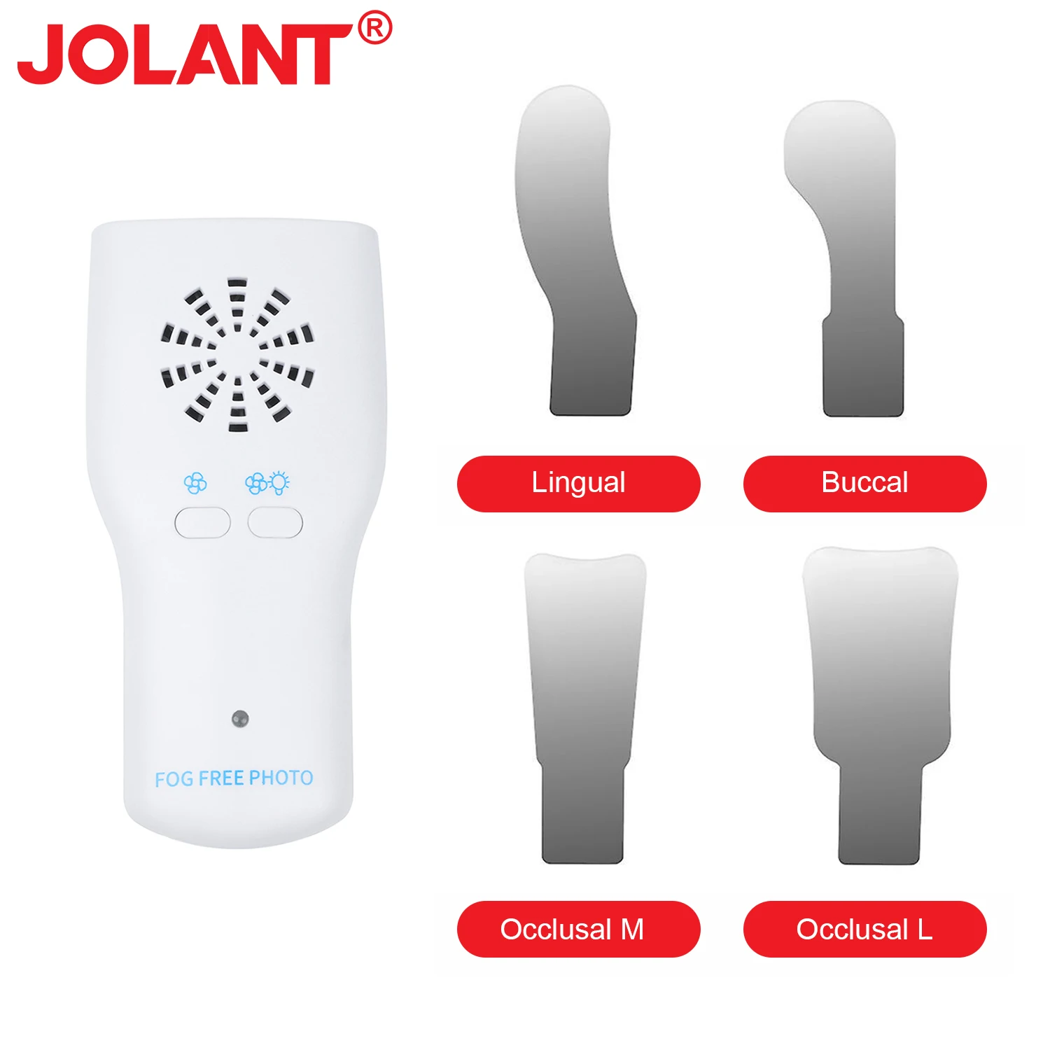 JOLANT Dental LED Lights Automatic Defogging Mirror Anti-fog Mirrors Oral Photography Reflector Defog Orthodontic Dentistry Tool