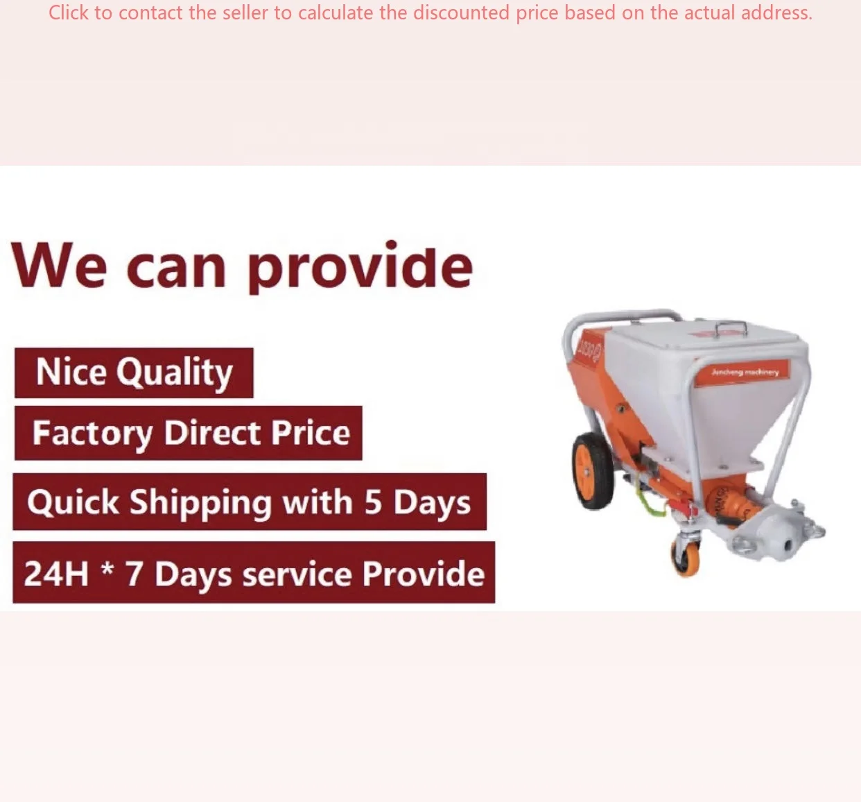 

Strong Cement Putty Spraying Machine Fire Resistant Durable JC-1030 Real Gypsum Machine