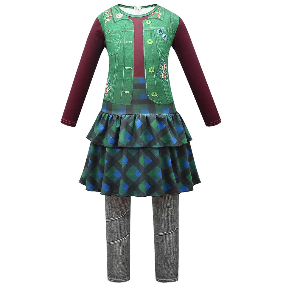 Pop Zombies Kids Clothes Halloween Cosplay Willa School Performance Cheerleader Children's Costume Carnival Party Girls Outfits