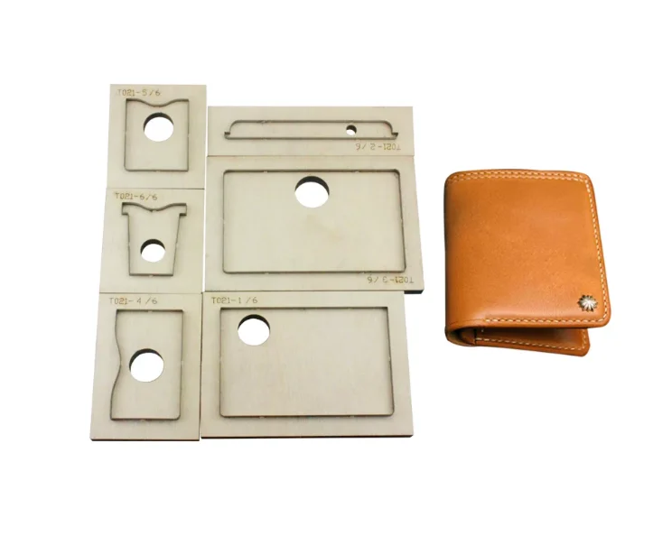 

Knife mold for DIY leather craft cardholder wallet cutting dies 195x115mm