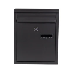 Locking Mailbox Wall Mount, Large Capacity Lockable with Key Lock, Metal Mailbox for Home Decorative, Security Hanging Mailbox