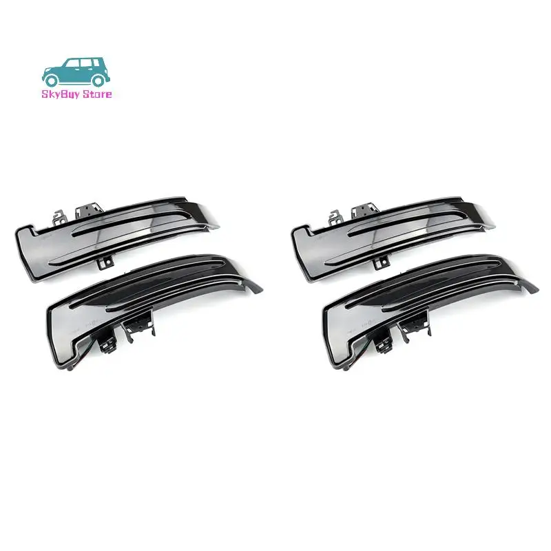 

4X Dynamic LED Turn Signal Rearview Mirror Indicator Blinker Light For Mercedes Benz W204 W176 W212 CLA A B C E S GLA