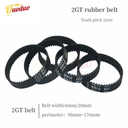 GT2 2GT Width 6/10mm 2M Rubber Belt Synchronous Belt Circular Belt Circumference 90mm-176mm Suitable For 3D Printer Accessories