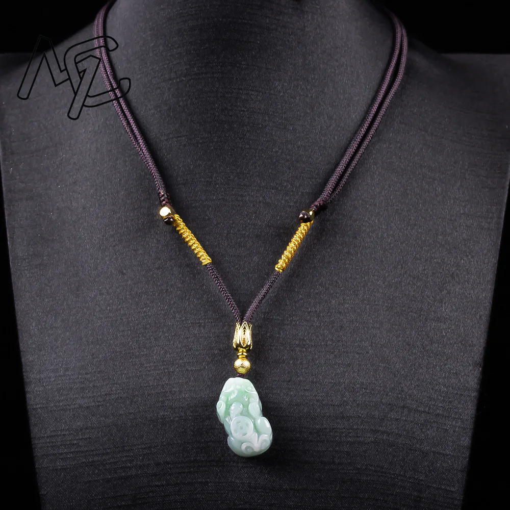 Natural Burmese A Emerald Pea Green Jade Pixiu Money Pendant Necklace Amulets Jewelry Gifts Men Certificate Women Gifts view 4