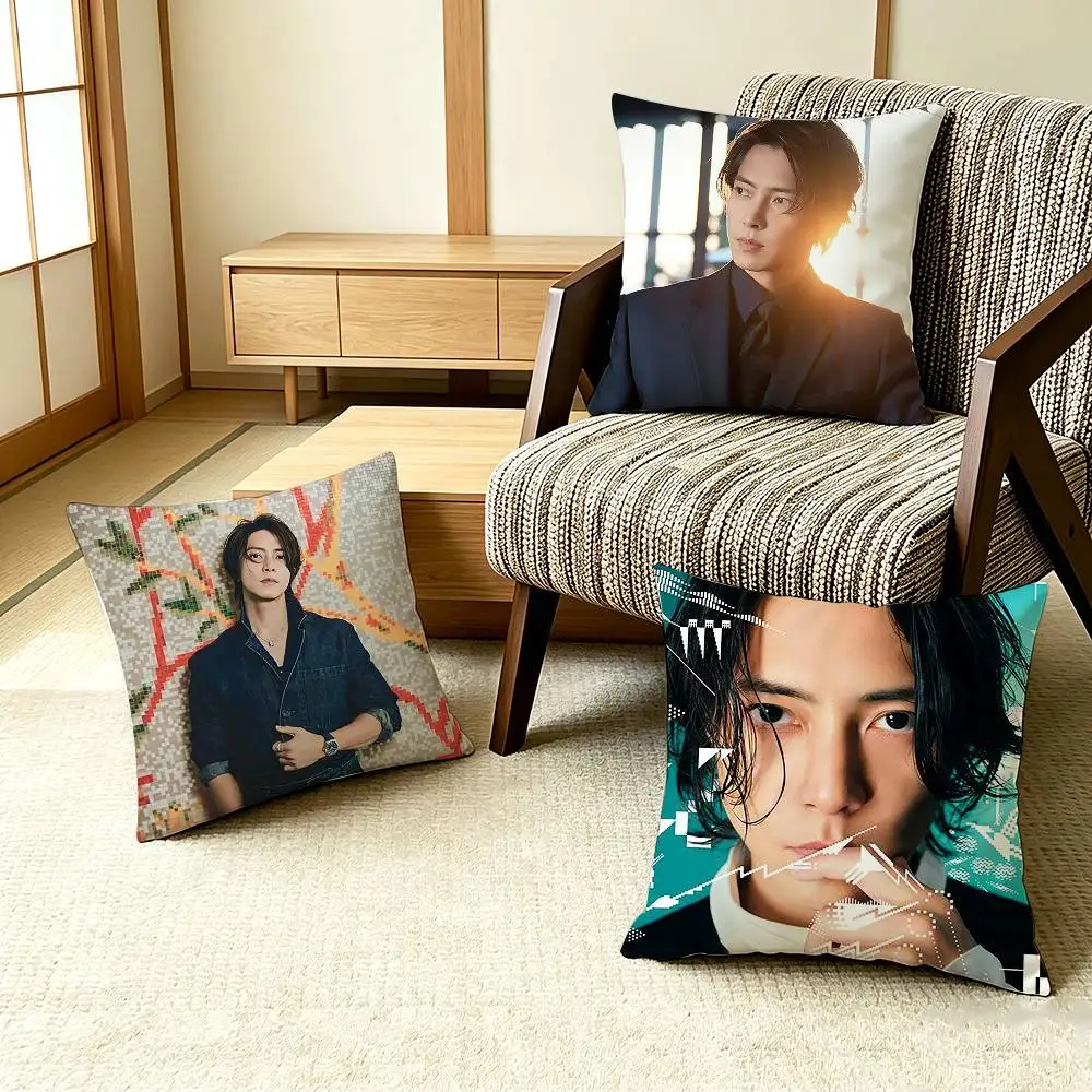T-Tomohisa Yamashita Pillow Case Pattern Printed Pillowcase For Living Room Sofa Cushion Cover