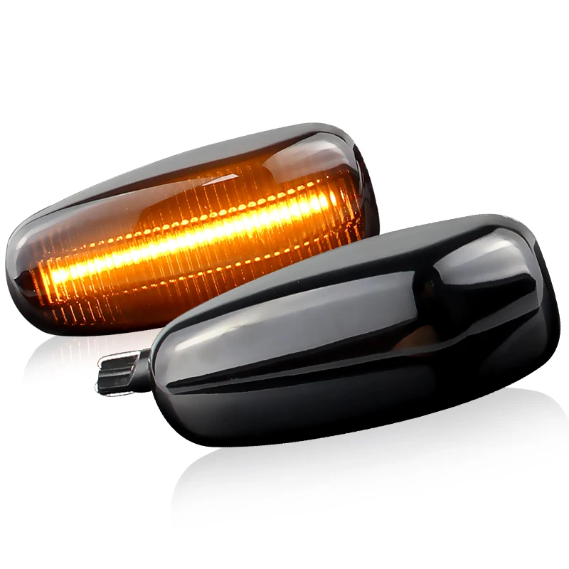 2 قطعة لمرسيدس بنز S-CLASS W140 V-Class W638 CLK-Class W208 C208 A208 CLK320 LED أضواء العلامات الجانبية الديناميكية بدوره مصباح إشارة