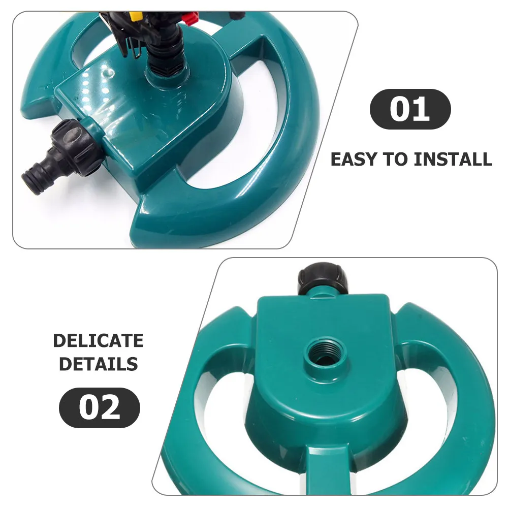 Rotary Sprinkler 360 Degree Rotating Lawn Yard Garden Automatic Irrigation Tool Durable Sprinkler System Grass