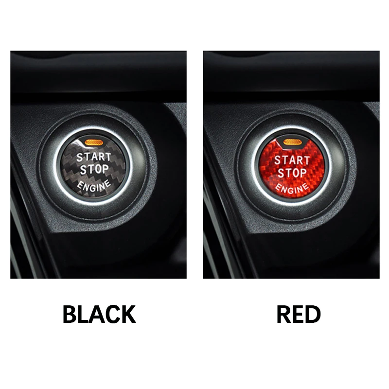 1Pcs Carbon Fiber Car Engine Start Stop Push Button Cover For Nissan Altima Maxima Pathfinder Titan For Infiniti Q50 Q60 QX60 - view 5