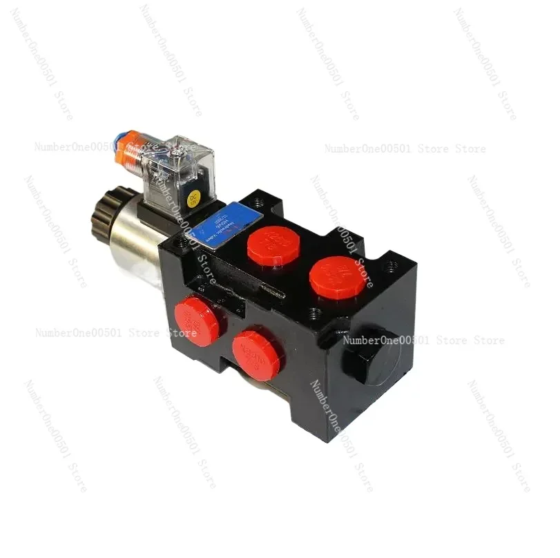 HSV6 Selective Flow Diverter Valve Oil Switch  Drainage Valve 12V24V Optional Huasheng Hydraulic 2-position 6-way