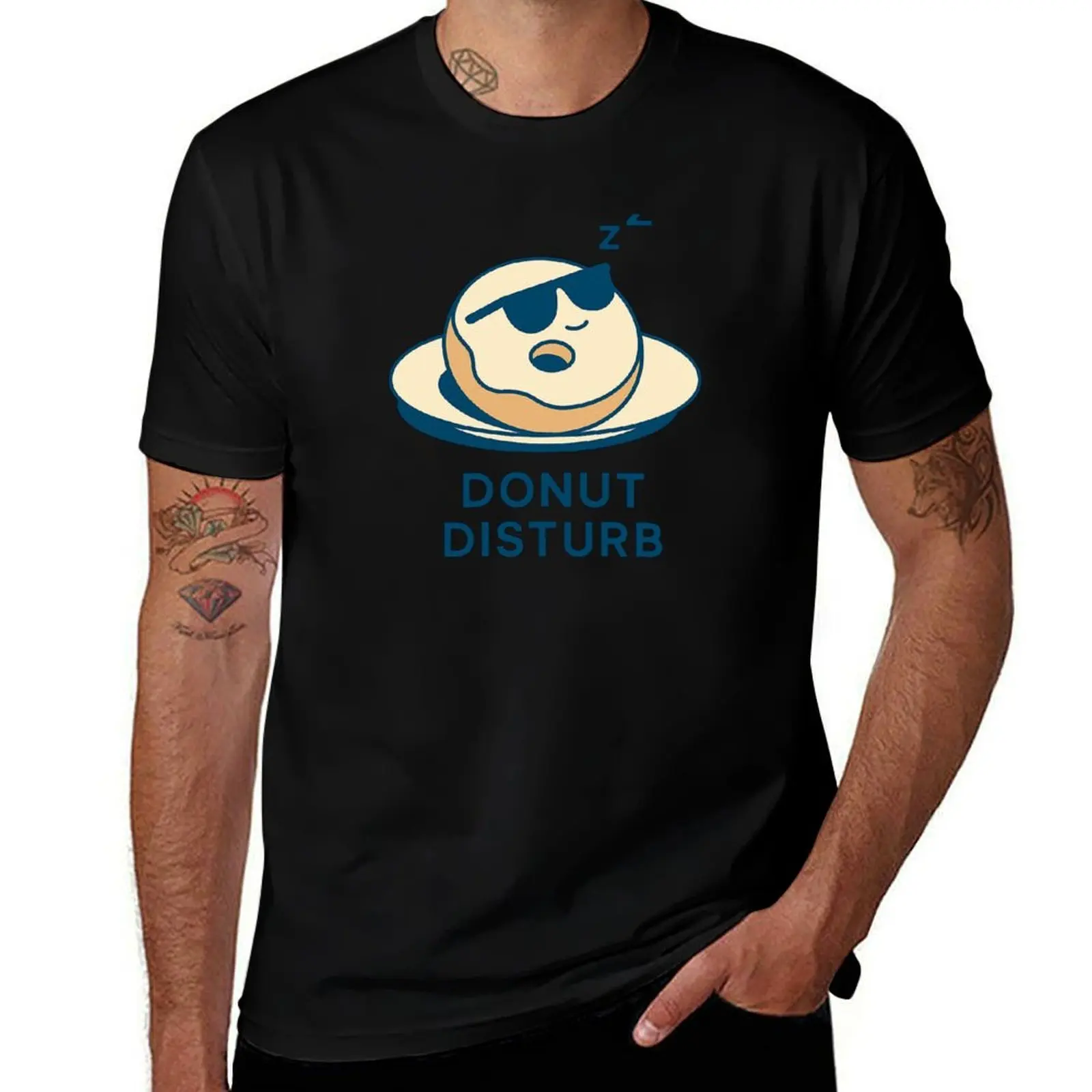 

Donut Disturb Funny Minimalist Design T-Shirt plain plus size tops croswit shirt man oversizeds mens t shirt graphic