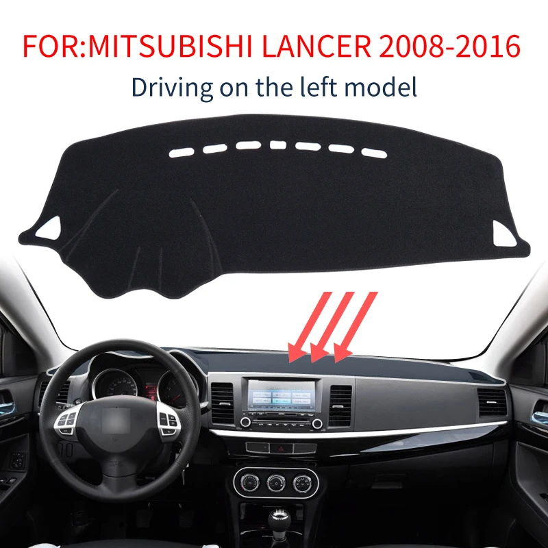 

for Mitsubishi Lancer EX 2008 2009 2010 2011 2012 2014 2015 2016 Car Dashboard Mat Sunshade Protective Carpet Dash Mat Dashmat