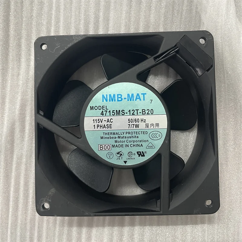 

Вентилятор охлаждения для промышленных шкафов 120 мм 4715MS-12T-B20 115 В переменного тока 7 Вт 120*120*38 мм