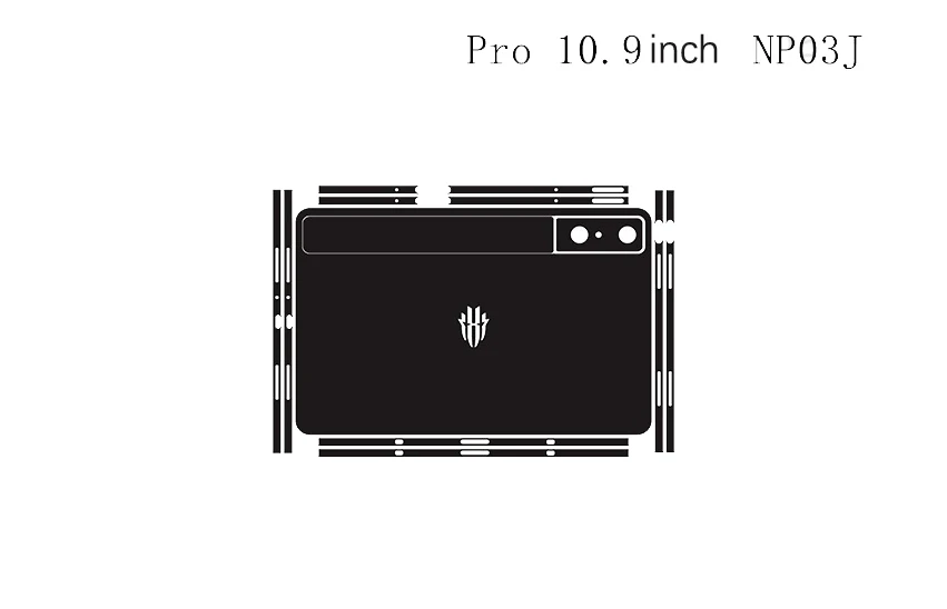 Pre-cut 1PCS Back Skin+Side Skin Vinyl Stickers Case Cover Film for RedMagic 3Pro 5Pro 9.06