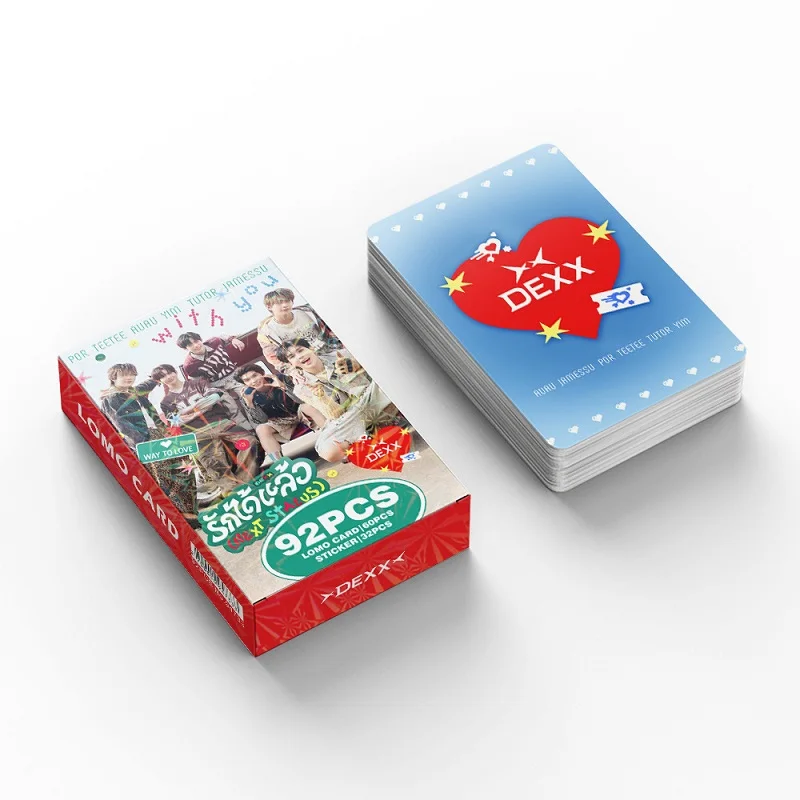 92PCS DEXX Thai BL Lomo Card Set 60Pcs Mini Idol Photocards & 32Pcs Cute Stickers Thai Actor Fan Collectible Gift Cards image 5