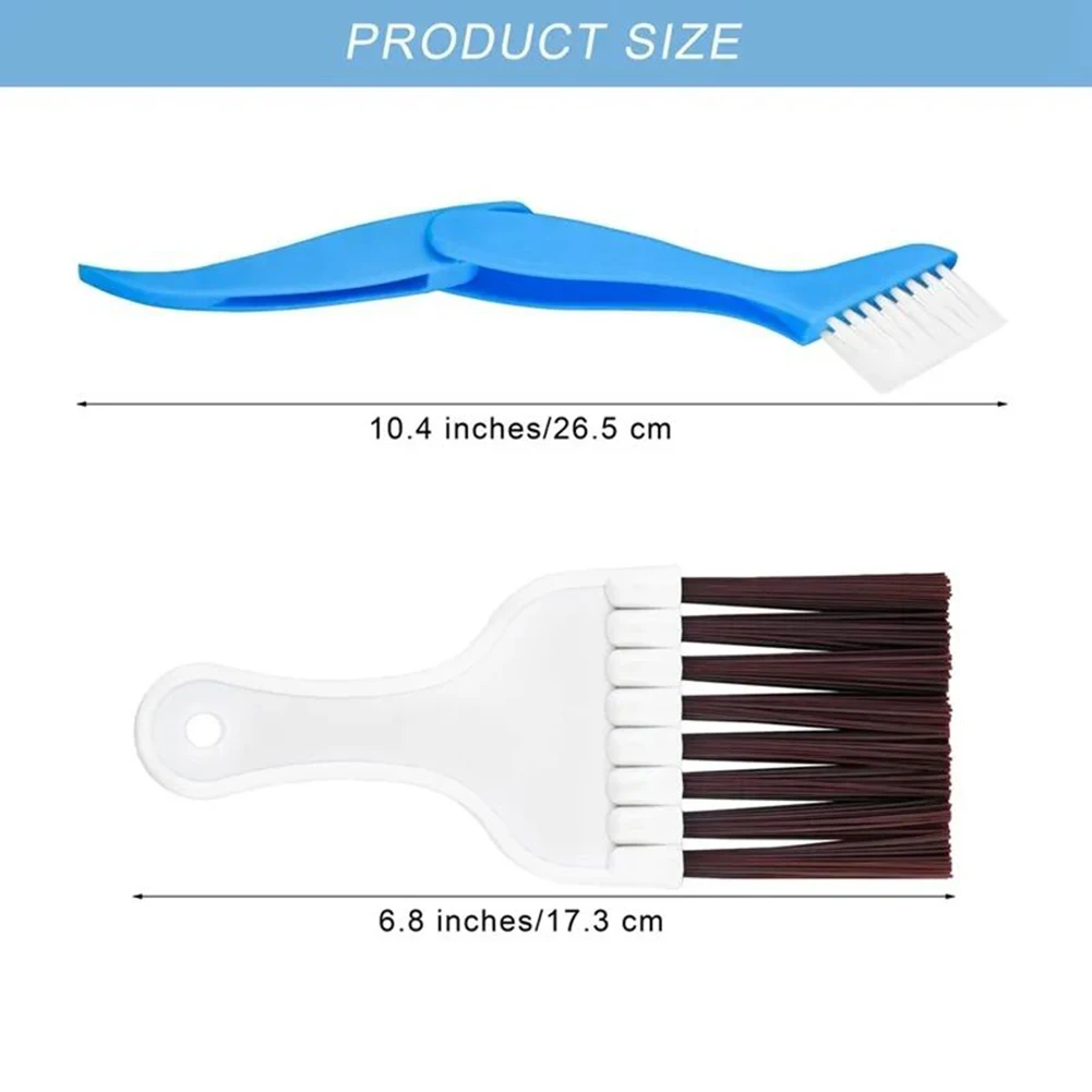 Fin Comb Tool Long Lasting Radiator and Air Conditioner Cleaning and Straightening Tool Set with Combs and Brushes