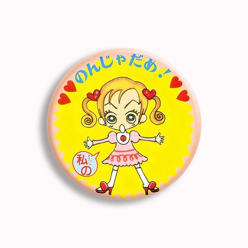 Happy Berry Cartoon Button Pin Creative Anime Gokinjo Monogatari Mikako and Tsutomu Brooch Badge Bag Decor Fans Gifts